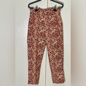 Colorful Paisley Print Pants